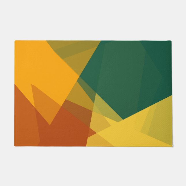 Modern Retro Colours Geometric #20 Doormat (Front)