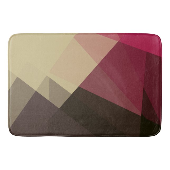 Modern Retro Colours Geometric #29 Bath Mat (Front)