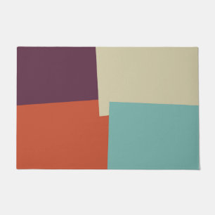 Modern Retro Colours Geometric #34 Doormat