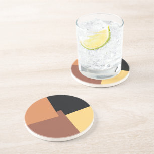 Modern Retro Colours Geometric #35 Coaster