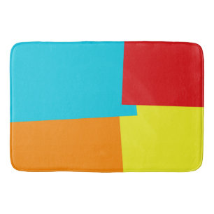 Modern Retro Colours Geometric #4 Bath Mat