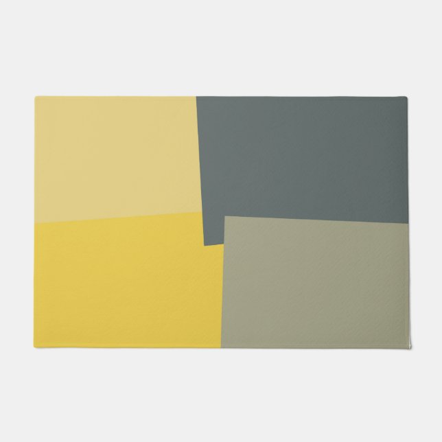 Modern Retro Colours Geometric #5 Doormat (Front)