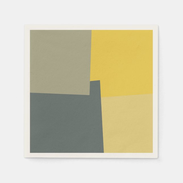 Modern Retro Colours Geometric #5 Napkin (Front)
