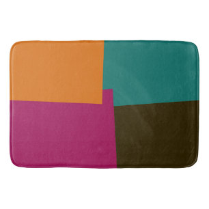 Modern Retro Colours Geometric #8 Bath Mat