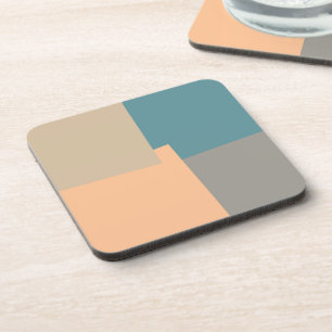 Modern Retro Colours Geometric Coaster