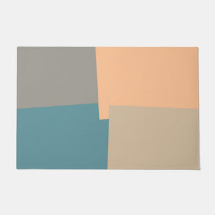 Modern Retro Colours Geometric Doormat