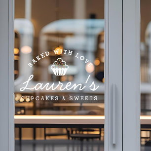 Modern Retro Cupcakes Sweets Cafe Bakery Logo
