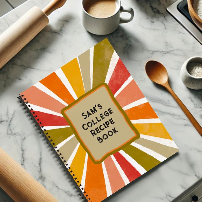 Modern Retro Custom Favourite College Recipe Book (Creator Uploaded)