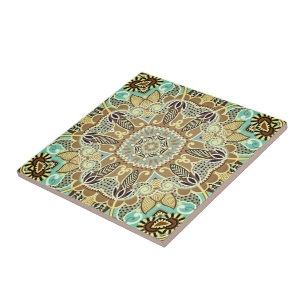 Modern Retro Design Ceramic Tile Vintage Ornaments