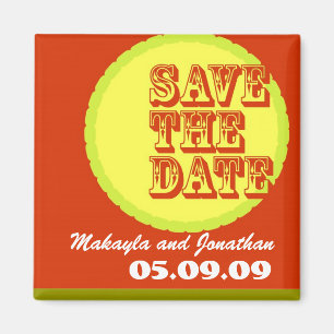 Modern-Retro Fonts & Colours Magnet