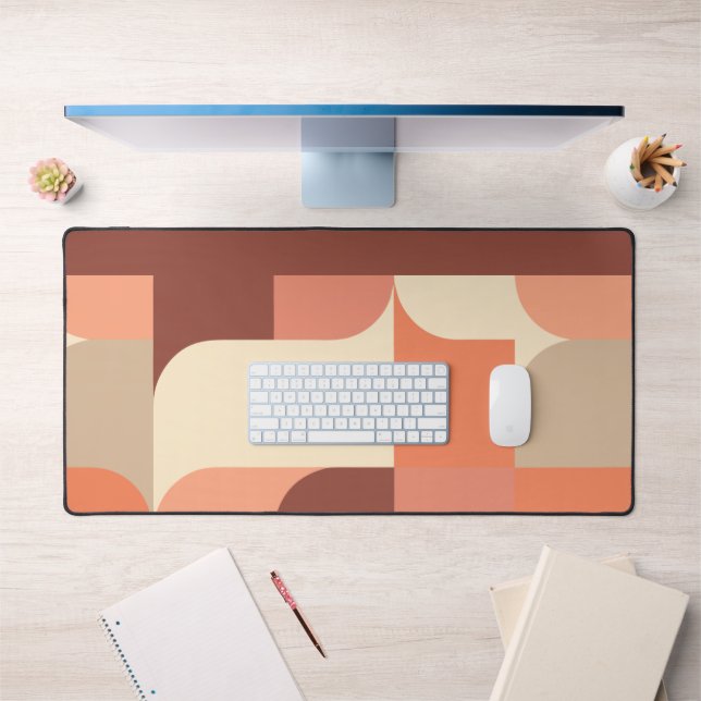 Modern Retro Geometric Abstract Large Desk Mat (Office 1)