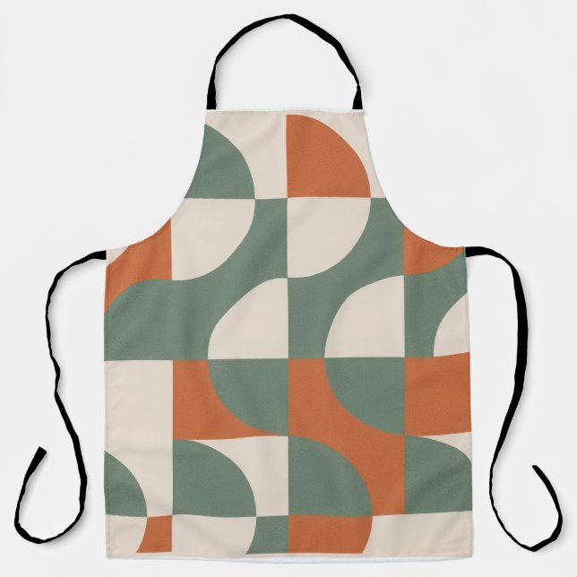 Modern Retro Geometric Apron (Front)