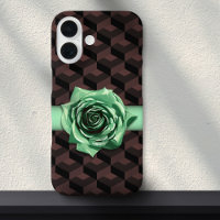 Modern Retro Geometric Rose Choker Maximalist Case