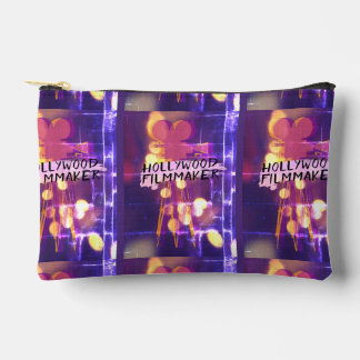 Modern Retro Hollywood Filmmaker in Pink Accessory Pouch