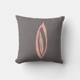 Modern Retro Inspired Petal Shape Flare Peach Cushion