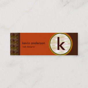 Modern Retro MiniCard Mini Business Card