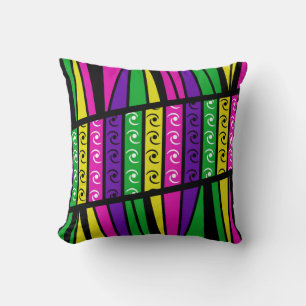 Modern Retro Multi coloured Cushion