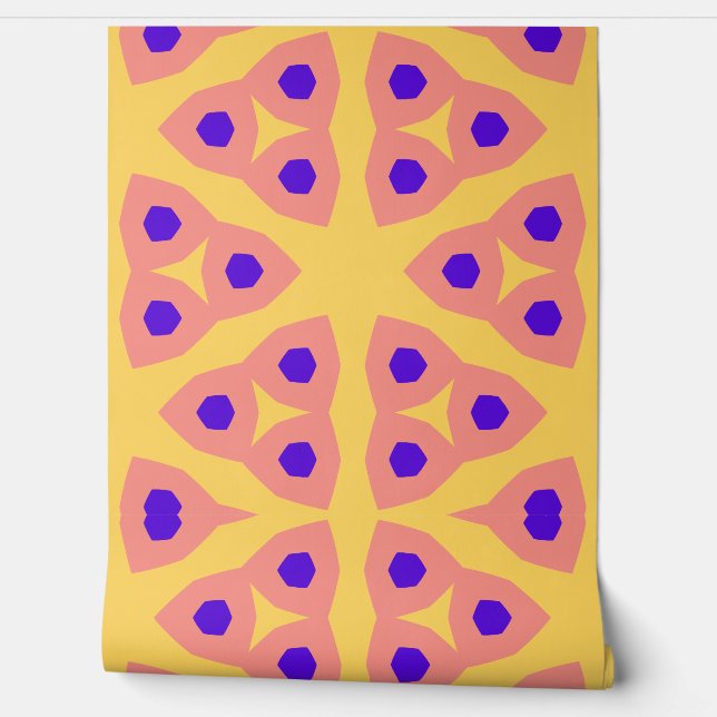 Modern  retro pattern wallpaper (Unrolling)