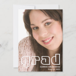 Modern Retro | Photo Grad Announcement