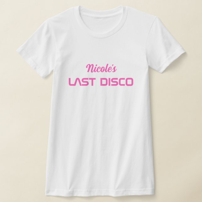 Modern Retro Space Bachelorette T-Shirt (Laydown)