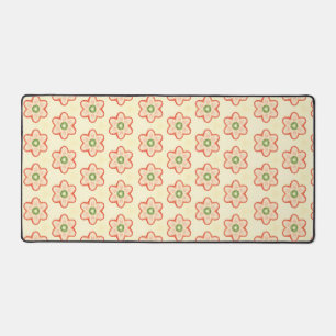 Modern Retro Strawberry Floral Desk Mat