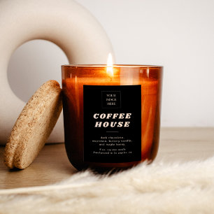 Modern Retro Style Candle Or Food Label