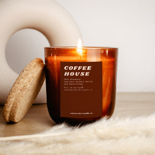 Modern Retro Style Candle Or Food Label