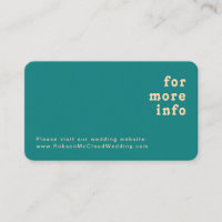 Modern Retro | Teal Wedding Website Rounded Edges