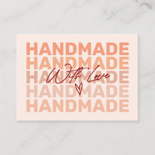 Modern retro Thank You Small Business card