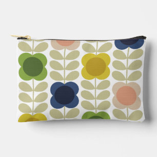 Modern Retro Vintage, Charm Summer Flower Stem Accessory Pouch