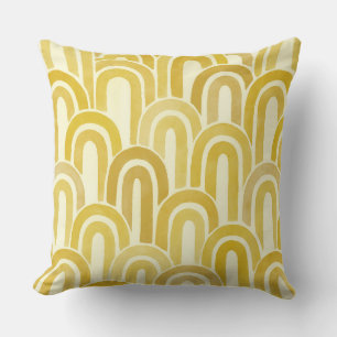 modern retro yellow cushion