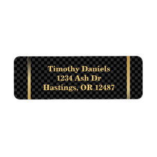 Modern Return Address Label