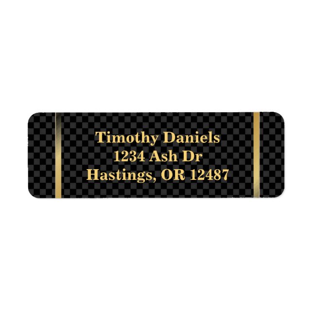 Modern Return Address Label (Front)