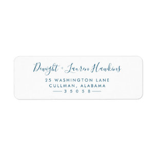 Modern Return Address Label