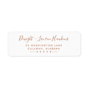 Modern Return Address Label