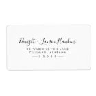 Modern Return Address Label