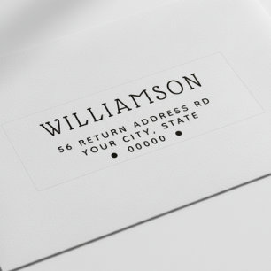 Modern return address self-inking stamp