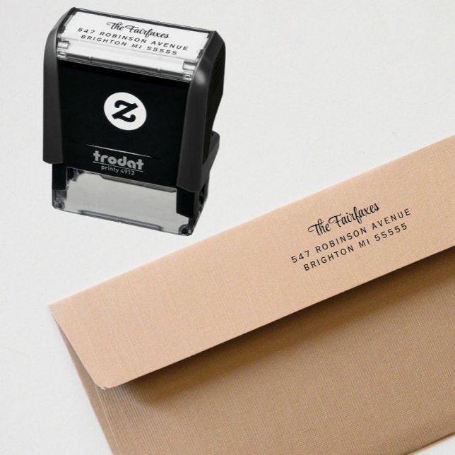 Modern Return Address  Self-inking Stamp (Creator Uploaded)