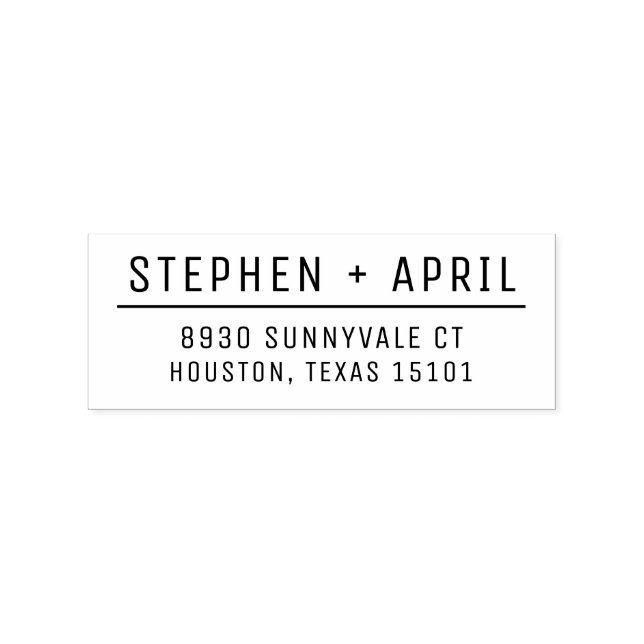Modern Return Address Stamp (Imprint)