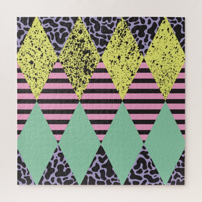 Modern Rhombus: Abstract Seamless Style. Jigsaw Puzzle (Vertical)