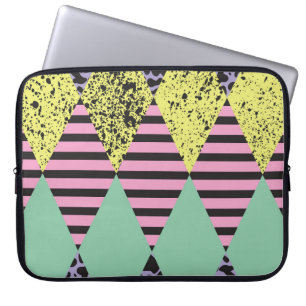 Modern Rhombus: Abstract Seamless Style. Laptop Sleeve