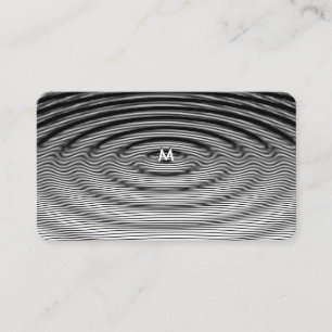 Modern Ripple Wave Pattern Design Customisable Business Card