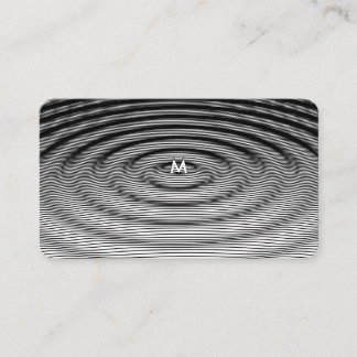 Modern Ripple Wave Pattern Design Customisable Business Card
