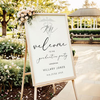 Modern RN Graduation Party Calligraphy Welcome