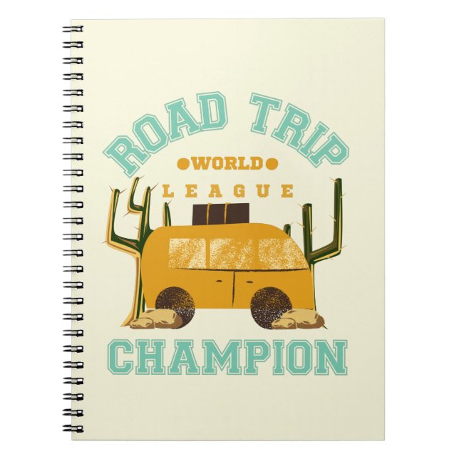 Modern Road Trip Travel Journal Notebook (Front)