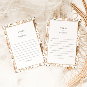 Modern Rodeo Words of Wisdom Baby Advice Card