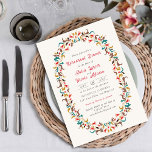 Modern Romantic Elegant Floral Rehearsal Dinner Invitation<br><div class="desc">Beautiful Invitation to celebrate Special occasions and festivals comes with digital and E-invitation as per your request. We would love to replicate our designs to make multiple products like rsvp cards, labels envelopes, and more. Customisation is available for ready to print on request at info@shamaurcreatif@gmail.com Look Forward to hearing from...</div>