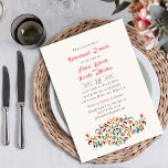 Modern Romantic Elegant Floral Rehearsal Dinner Invitation<br><div class="desc">Beautiful Invitation to celebrate Special occasions and festivals comes with digital and E-invitation as per your request. We would love to replicate our designs to make multiple products like rsvp cards, labels envelopes, and more. Customisation is available for ready to print on request at info@shamaurcreatif@gmail.com Look Forward to hearing from...</div>