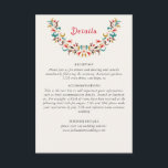 Modern Romantic Elegant Floral Wreath Wedding Enclosure Card<br><div class="desc">Beautiful Invitation to celebrate Special occasions and festivals comes with digital and E-invitation as per your request. We would love to replicate our designs to make multiple products like rsvp cards, labels envelopes, and more. Customisation is available for ready to print on request at info@shamaurcreatif@gmail.com. Look Forward to hearing from...</div>