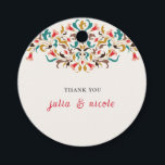 Modern Romantic Elegant Floral Wreath Wedding Favour Tags<br><div class="desc">Beautiful Invitation to celebrate Special occasions and festivals comes with digital and E-invitation as per your request. We would love to replicate our designs to make multiple products like rsvp cards, labels envelopes, and more. Customisation is available for ready to print on request at info@shamaurcreatif@gmail.com. Look Forward to hearing from...</div>